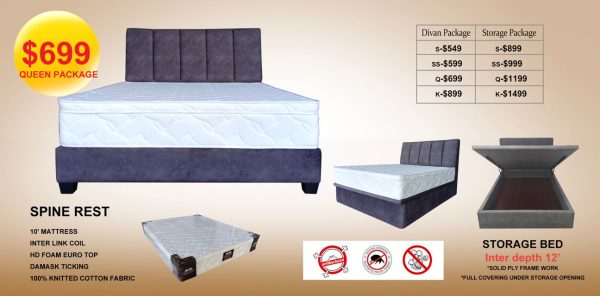 Prestige Spine Rest Mattress & Bed Bundle